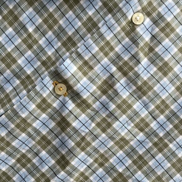 Barbour Button Down Shirt Men's Size M Tailored Fit Plaid Soft Brushed Fabric - Picture 6 of 9